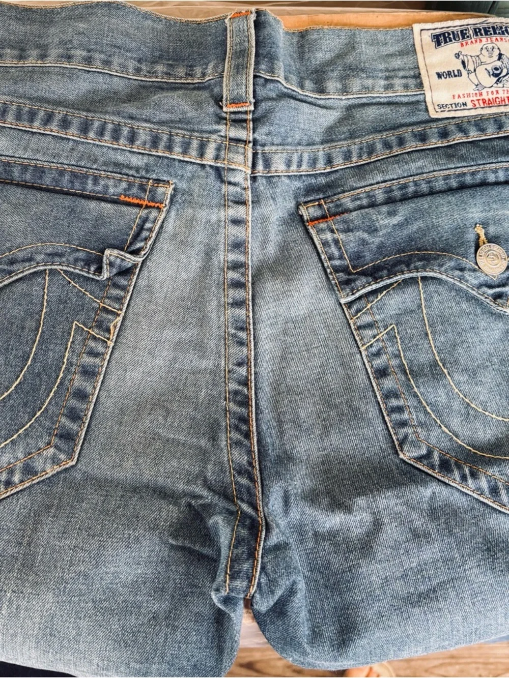 True Religion Men’s Light Blue Straight Jeans